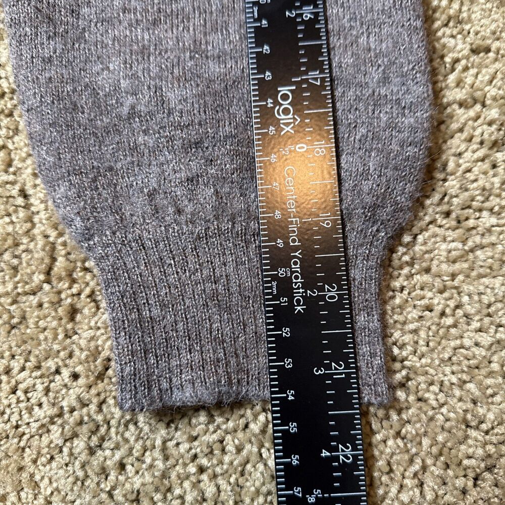 Daniel Cremieux Argyle Alpaca V Neck Sweater Made in Peru Brown M Preppy (read) - Picture 5 of 14